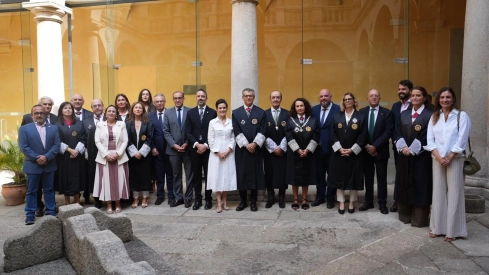Representantes de los tres poderes esta mañana en Cáceres en el arranque del año judicial en Extremadura. / CEDIDA Representantes de los tres poderes esta mañana en Cáceres en el arranque del año judicial en Extremadura. / CEDIDA