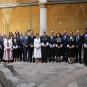 Representantes de los tres poderes esta mañana en Cáceres en el arranque del año judicial en Extremadura. / CEDIDA Representantes de los tres poderes esta mañana en Cáceres en el arranque del año judicial en Extremadura. / CEDIDA
