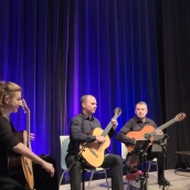 El cuarteto ofreció su concierto en el Instituto Cervantes de Utrecht con el programa «Miscelánea». / LP El cuarteto ofreció su concierto en el Instituto Cervantes de Utrecht con el programa «Miscelánea». / LP