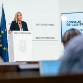La portavoz de la Junta de Extremadura, Elena Manzano. / LP La portavoz de la Junta de Extremadura, Elena Manzano. / LP