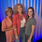 Victoria Arnau, Cristina Fernández y Cristina Rodríguez, tres profesionales vinculadas a Atresmedia, en la Fundación CB. / LP Victoria Arnau, Cristina Fernández y Cristina Rodríguez, tres profesionales vinculadas a Atresmedia, en la Fundación CB. / LP