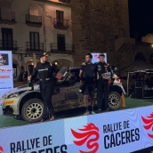 Podio Rallye Cáceres. / AM