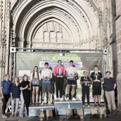Daniel Castro y Sonia Bejarano se proclamaron campeones de Extremadura de duatlón sprint en el VI Duatlón Diego Paredes. / LP Daniel Castro y Sonia Bejarano se proclamaron campeones de Extremadura de duatlón sprint en el VI Duatlón Diego Paredes. / LP