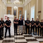 La Policía Local de Cáceres ha incorporado a seis agentes en prácticas y ha alcanzado así los 155 efectivos. / LP La Policía Local de Cáceres ha incorporado a seis agentes en prácticas y ha alcanzado así los 155 efectivos. / LP