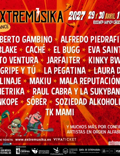 CARTEL PRIMER AVANCE EXTREMUSIKA 2027