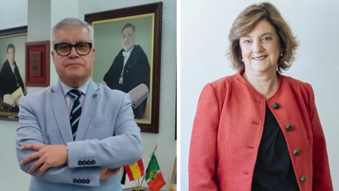 Pedro Fernández y Mercedes Sabido, los dos candidatos a Rector de la Universidad de Extremadura. / LP Pedro Fernández y Mercedes Sabido, los dos candidatos a Rector de la Universidad de Extremadura. / LP