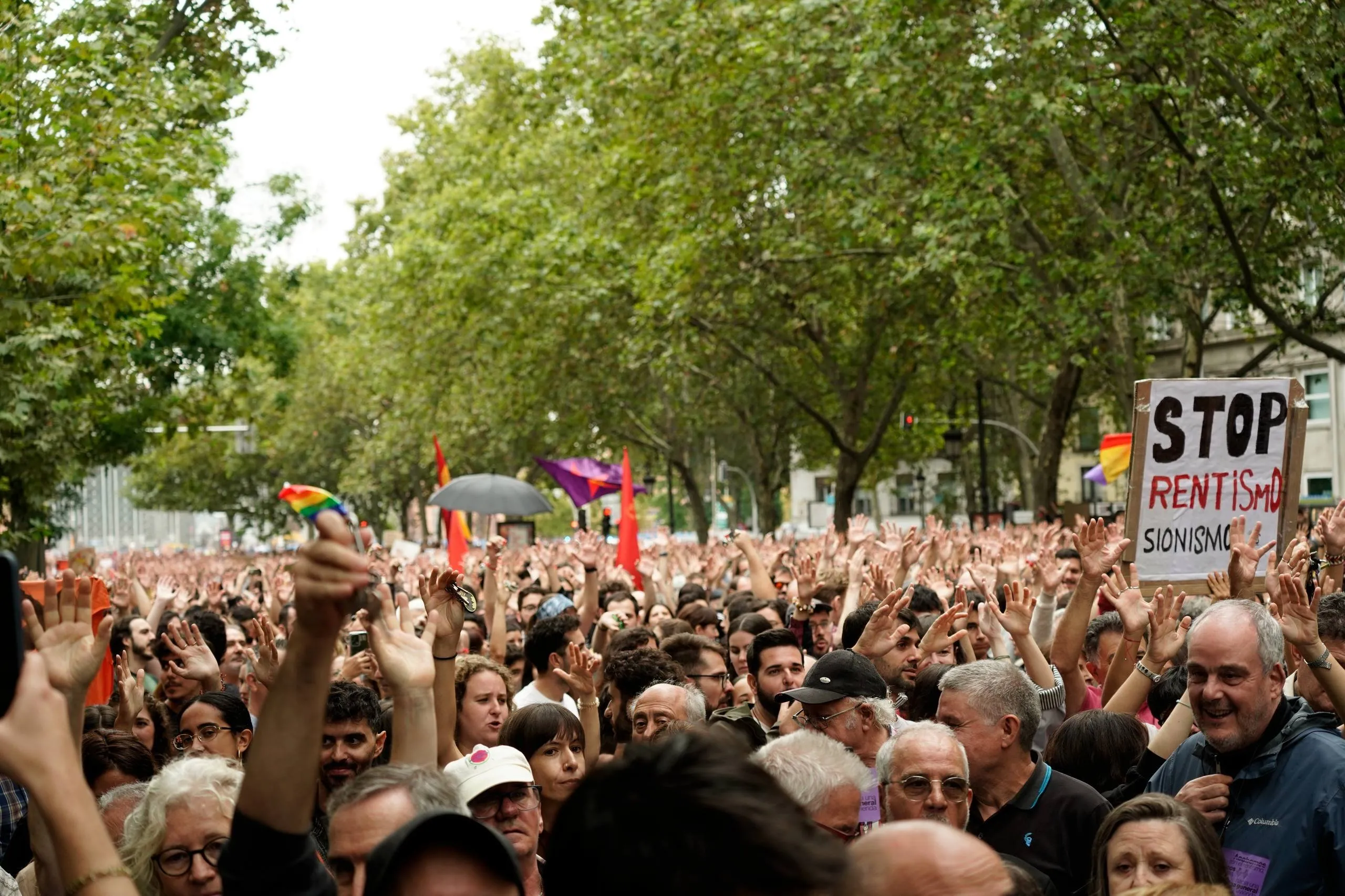 Manifestación por una vivienda digna el pasado sábado en Madrid. / CEDIDA Manifestación por una vivienda digna el pasado sábado en Madrid. / CEDIDA