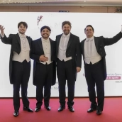 Javier Agulló, Eduardo Sandoval y Miguel Borrallo actuarán acompañados al piano por Manuel Valencia. / LP Javier Agulló, Eduardo Sandoval y Miguel Borrallo actuarán acompañados al piano por Manuel Valencia. / LP