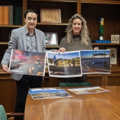 La diputada de Políticas Sociales, Sheila Martín, y el presidente de Apamex, Jesús Gumiel. / LP La diputada de Políticas Sociales, Sheila Martín, y el presidente de Apamex, Jesús Gumiel. / LP