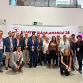 Guillermo Santamaría, durante su intervención en Startup Olé Salamanca 2026. / CEDIDA Guillermo Santamaría, durante su intervención en Startup Olé Salamanca 2026. / CEDIDA