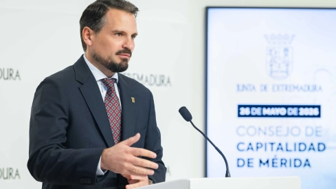 El vicepresidente de la Junta de Extremadura, Abel Bautista, este miércoles en Mérida. / LP El vicepresidente de la Junta de Extremadura, Abel Bautista, este miércoles en Mérida. / LP