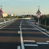 La Diputación de Badajoz ha puesto en servicio la nueva variante entre la carretera EX-105 y el Polígono Industrial La Alberca, en Guareña. / LP