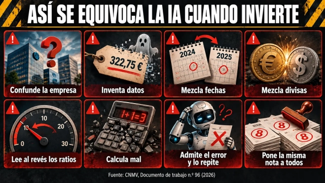 Errores de la IA al invertir
