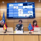 La ministra de Sanidad, Mónica García, en el Consejo Interterritorial del Sistema Nacional de Salud (CISNS). / LP La ministra de Sanidad, Mónica García, en el Consejo Interterritorial del Sistema Nacional de Salud (CISNS). / LP