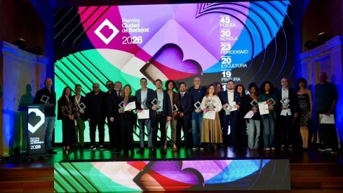 Entrega de galardones de los premios Ciudad de Badajoz en la noche del pasado viernes. / LP 