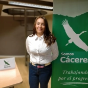 La presidenta de Somos Cáceres, Raquel Iglesias. / LP La presidenta de Somos Cáceres, Raquel Iglesias. / LP