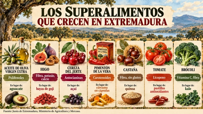 Los superalimentos de Extremadura