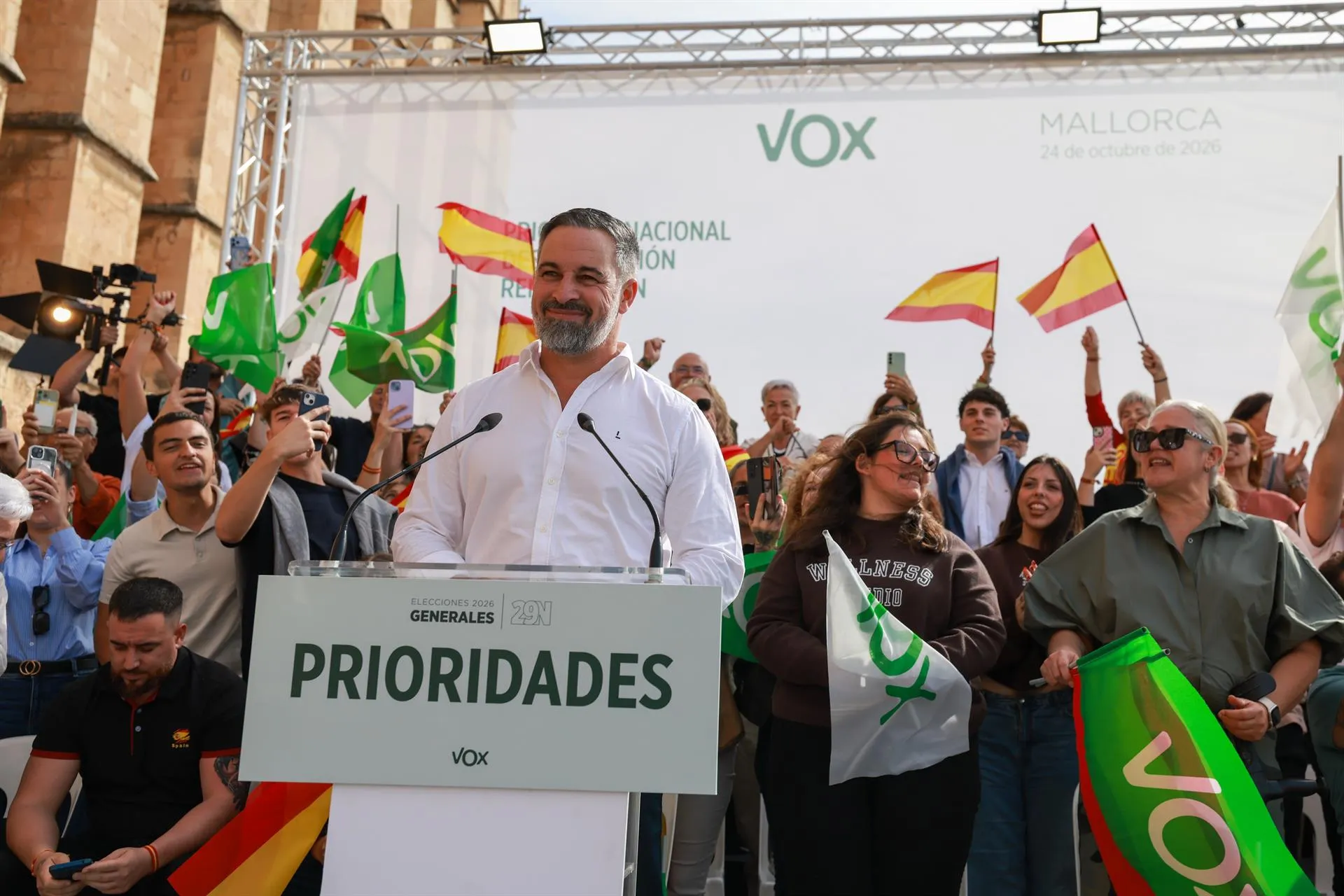 Santiago Abascal, presidente nacional de Vox. / EP Santiago Abascal, presidente nacional de Vox. / EP