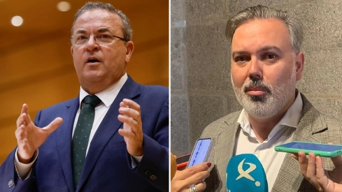 José Antonio Monago y Fernando Pizarro, candidatos al Senado por el PP en Badajoz y Cáceres. / LP José Antonio Monago y Fernando Pizarro, candidatos al Senado por el PP en Badajoz y Cáceres. / LP