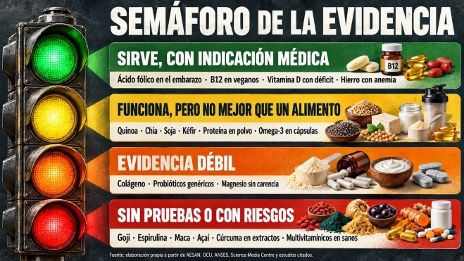 Semáforo de la evidencia nutricional
