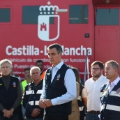 El presidente del Gobierno, Pedro Sánchez, se ha comprometido este miércoles a esclarecer las causas del accidente ferroviario de Urda. / LA MONCLOA El presidente del Gobierno, Pedro Sánchez, se ha comprometido este miércoles a esclarecer las causas del accidente ferroviario de Urda. / LA MONCLOA