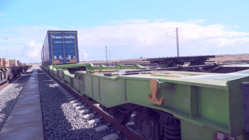 La autopista ferroviaria entre Valencia y Entroncamento, en Portugal, enlaza el Mediterráneo con el Atlántico. / LP La autopista ferroviaria entre Valencia y Entroncamento, en Portugal, enlaza el Mediterráneo con el Atlántico. / LP