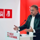 El portavoz del Comité de Campaña del PSOE de Extremadura, Antonio Rodríguez Osuna. / LP El portavoz del Comité de Campaña del PSOE de Extremadura, Antonio Rodríguez Osuna. / LP