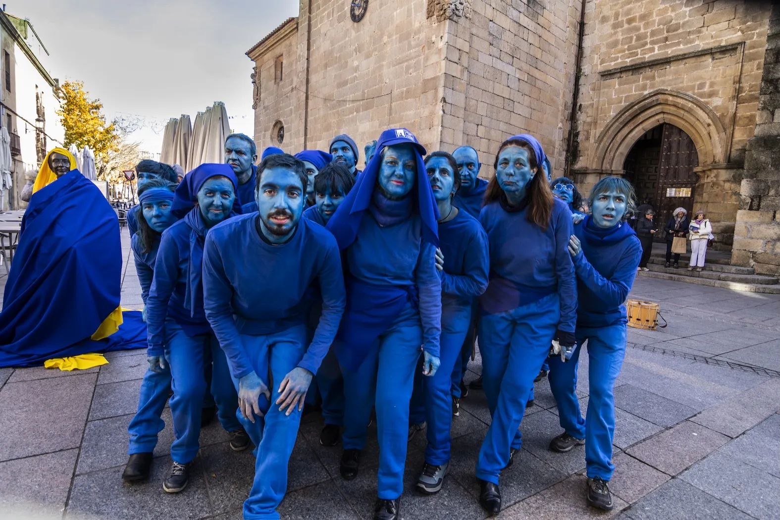 La ciudad monumental de Cáceres "reconstruye la humanidad” con la Novena de Beethoven.