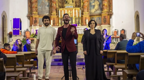 La ciudad monumental de Cáceres "reconstruye la humanidad” con la Novena de Beethoven.
