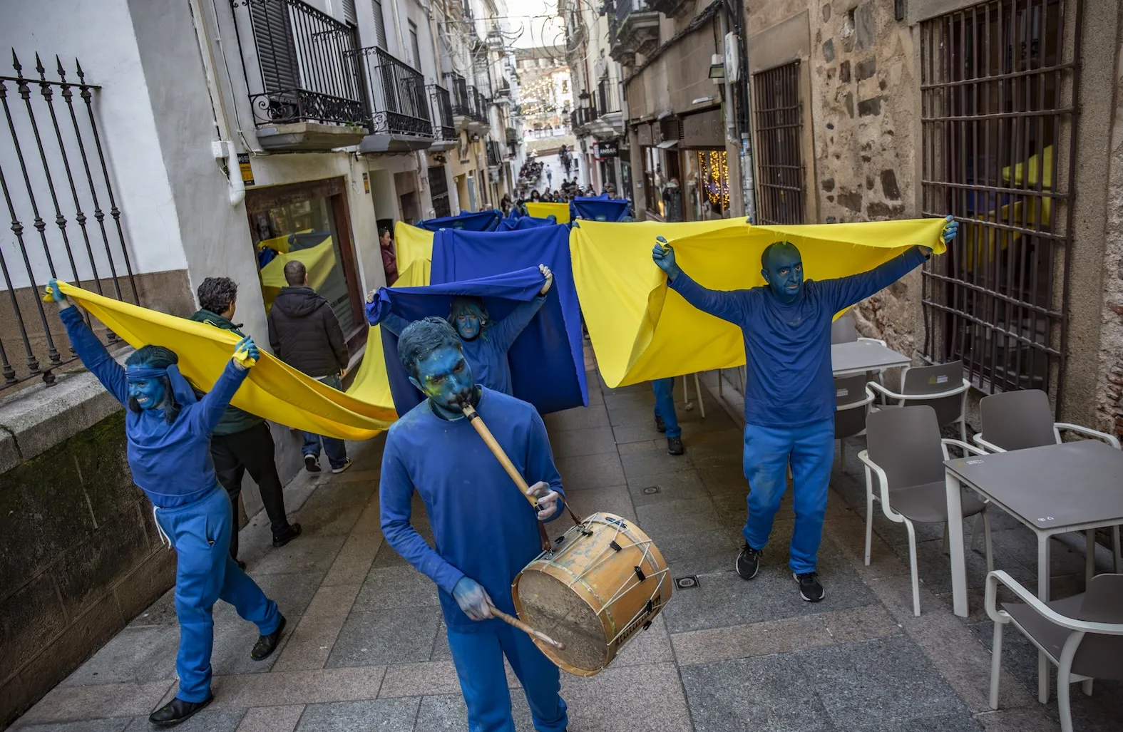 La ciudad monumental de Cáceres "reconstruye la humanidad” con la Novena de Beethoven.