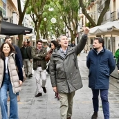 Alberto Núñez Feijóo de campaña en Extremadura. / LP Alberto Núñez Feijóo de campaña en Extremadura. / LP