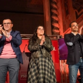 El candidato del PSOE a la Presidencia de la Junta de Extremadura, Miguel Ángel Gallardo, en Olivenza. / LP El candidato del PSOE a la Presidencia de la Junta de Extremadura, Miguel Ángel Gallardo, en Olivenza. / LP