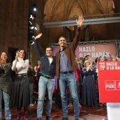 Cierre de campaña del PSOE en Villanueva de la Serena este viernes. / LP Cierre de campaña del PSOE en Villanueva de la Serena este viernes. / LP