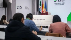 La portavoz de la Junta de Extremadura, Elena Manzano. / LP