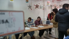 Colegio electoral extremeño en Mérida este sábado 21D. / EP