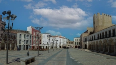 La Plaza Alta en Badajoz en la actualidad. / CM