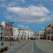 La Plaza Alta en Badajoz en la actualidad. / CM La Plaza Alta en Badajoz en la actualidad. / CM