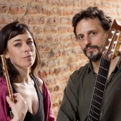 Amalia Pérez y Darío Barozzi, flautista y guitarrista. / LP Amalia Pérez y Darío Barozzi, flautista y guitarrista. / LP