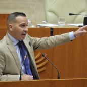 El portavoz de Vox en la Asamblea, Óscar Fernández Calle.