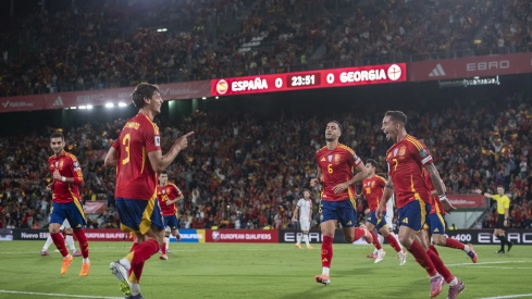 Yeremy Pino de España celebra un gol durante el partido entre España y Georgia en el Estadio Manuel Martínez Valero el 11 de octubre pasado. / Europa Press Yeremy Pino de España celebra un gol durante el partido entre España y Georgia en el Estadio Manuel Martínez Valero el 11 de octubre pasado. / Europa Press