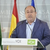 El diputado del Grupo Parlamentario de Vox, Juan José García, este martes. / EP El diputado del Grupo Parlamentario de Vox, Juan José García, este martes. / EP