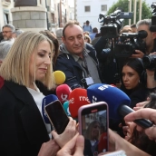 María Guardiola, a la salida de la Asamblea de Extremadura este martes. / EP María Guardiola, a la salida de la Asamblea de Extremadura este martes. / EP