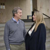 La presidenta de la Junta de Extremadura, María Guardiola y el presidente del Partido Popular, Alberto Núñez Feijóo en diciembre de 2025, en Don Benito. / EP La presidenta de la Junta de Extremadura, María Guardiola y el presidente del Partido Popular, Alberto Núñez Feijóo en diciembre de 2025, en Don Benito. / EP