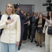 María Guardiola a su salida del primer pleno de investidura fallida celebrado en la Asamblea de Extremadura. / LP María Guardiola a su salida del primer pleno de investidura fallida celebrado en la Asamblea de Extremadura. / LP