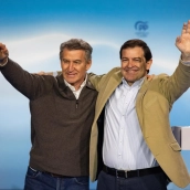 Alberto Núñez Feijóo con Alfonso Fernández Mañueco. / EP Alberto Núñez Feijóo con Alfonso Fernández Mañueco. / EP
