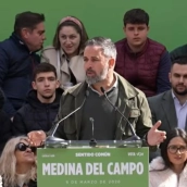 El presidente de Vox, Santiago Abascal, en Medina del Campo. / EP El presidente de Vox, Santiago Abascal, en Medina del Campo. / EP