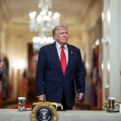 El presidente de Estados Unidos, Donald Trump, ha asegurado este lunes que la ofensiva militar contra Irán está “prácticamente terminada”. / Casa Blanca El presidente de Estados Unidos, Donald Trump, ha asegurado este lunes que la ofensiva militar contra Irán está “prácticamente terminada”. / Casa Blanca