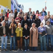 Soraya Vega estuvo arropada por la Diputación de Badajoz, Raquel del Puerto, el diputado regional Juan Ramón Ferreira o el alcalde Villafranca, Francisco Jiménez Araya. / LP