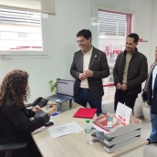Ramón Díaz Farias, alcalde de Villanueva del Fresno, ha formalizado este jueves su precandidatura. / LP 