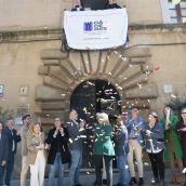 Celebración del pase a la final de la elección de Capital Europea de la Cultura. / DIP CÁCERES Celebración del pase a la final de la elección de Capital Europea de la Cultura. / DIP CÁCERES